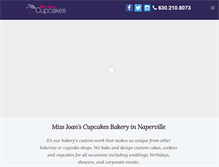 Tablet Screenshot of missjoanscupcakes.com